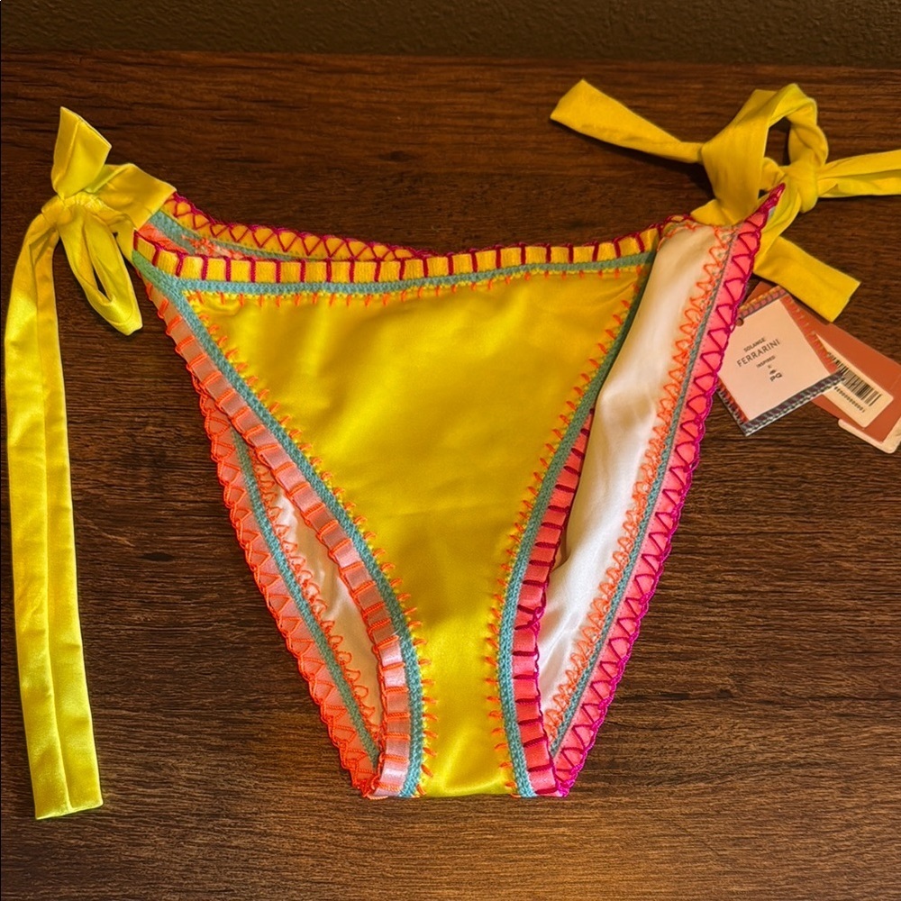 PQ Swim Yellow and Pink Bikini Bottom